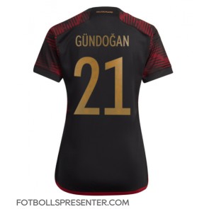 Tyskland Ilkay Gundogan #21 Borta Matchtröja Dam VM 2022 Kortärmad